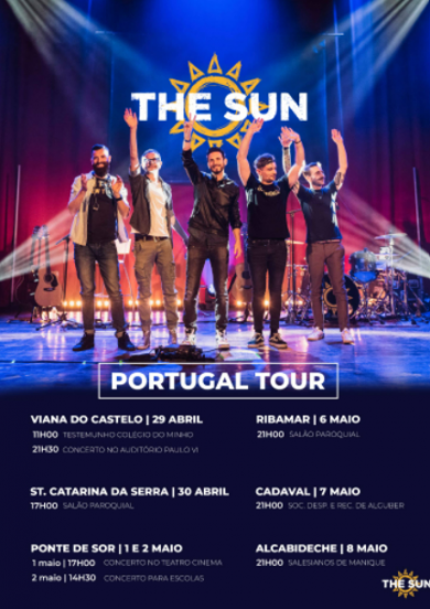 THE SUN - grupo católico italiano de rock com seis concertos em Portugal 