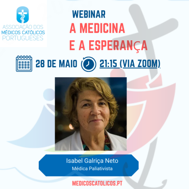 AMCP: webinar «A Medicina e a Esperança» O que esperamos da esperança? Qual o segredo?