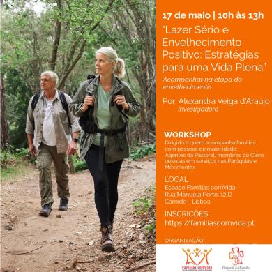 Maio de 2025: Famílias comVida e Pastoral da Família do Patriarcado de Lisboa promovem dois workshops