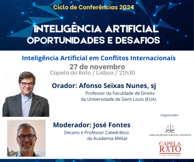 «Inteligência Artificial em Conflitos Internacionais» em conferência, em Lisboa