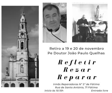 Irmãs Reparadoras de Nossa Senhora de Fátima convidam para retiro a 19 e 20 de novembro