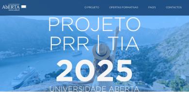 Projeto PRR TIA Universidade Aberta tem a decorrer candidaturas para três cursos de especialização 