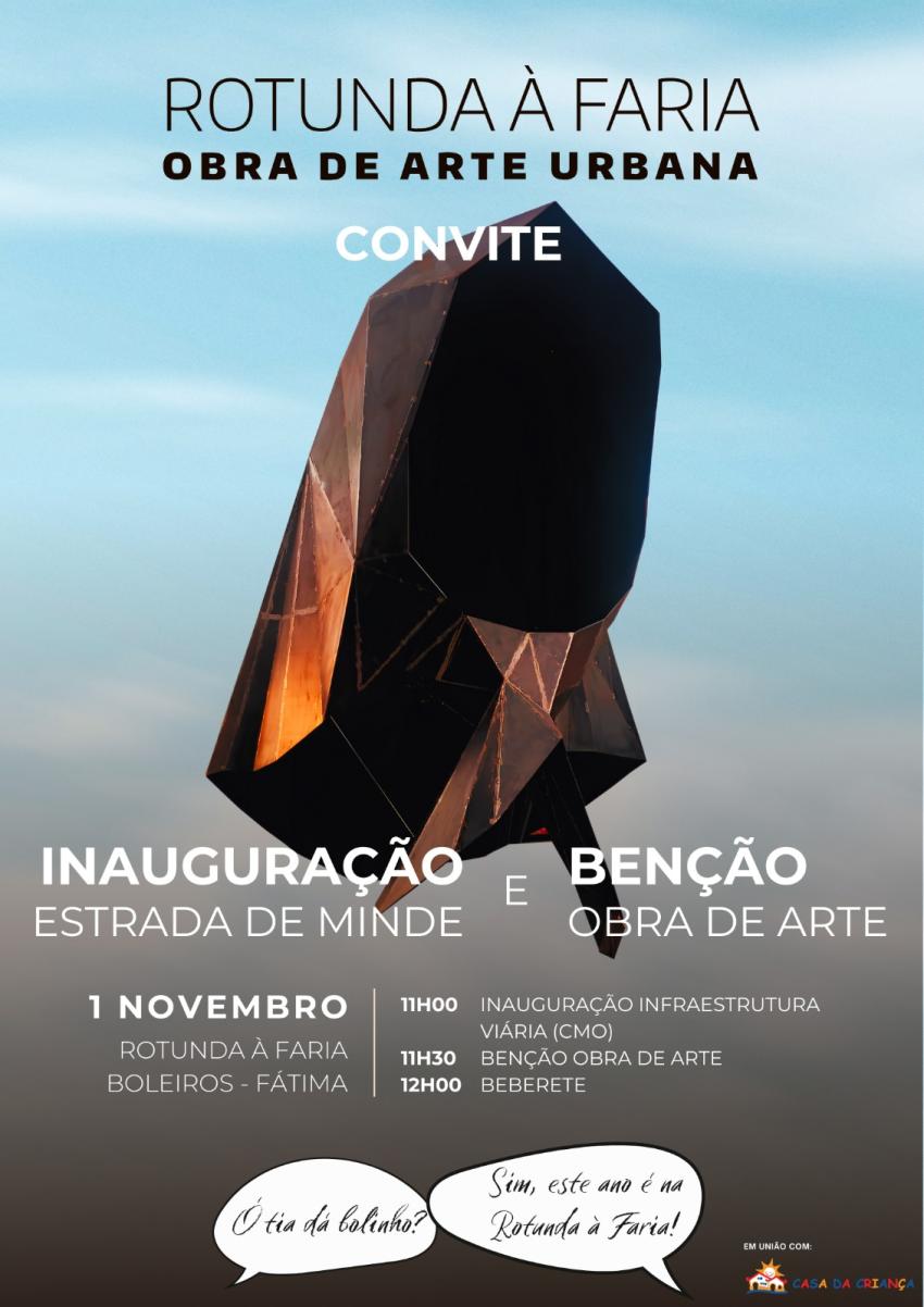 Leopoldina notícia - 1 de novembro de 2024<br>Bênção da obra urbana de homenagem à Mulher em Fátima