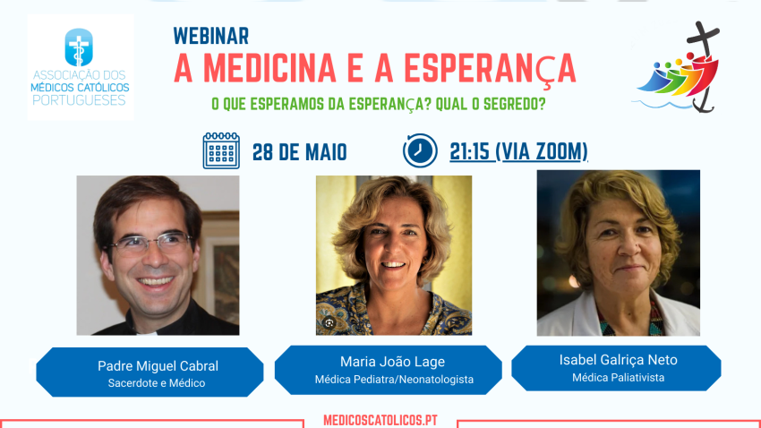 Leopoldina notícia - AMCP: webinar «A Medicina e a Esperança» O que esperamos da esperança? Qual o segredo?