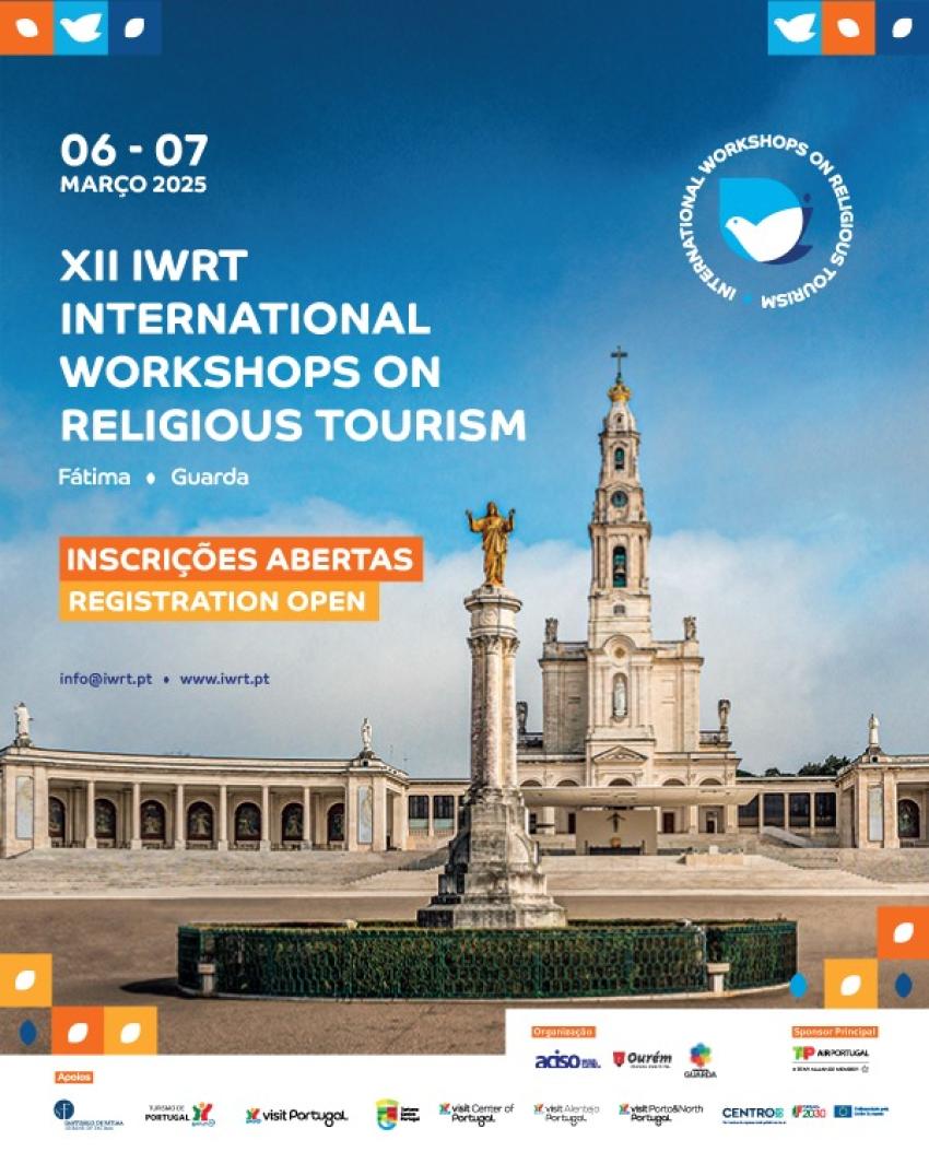 Leopoldina notícia - XII IWRT - International Workshops on Religious Tourism com inscrições abertas
